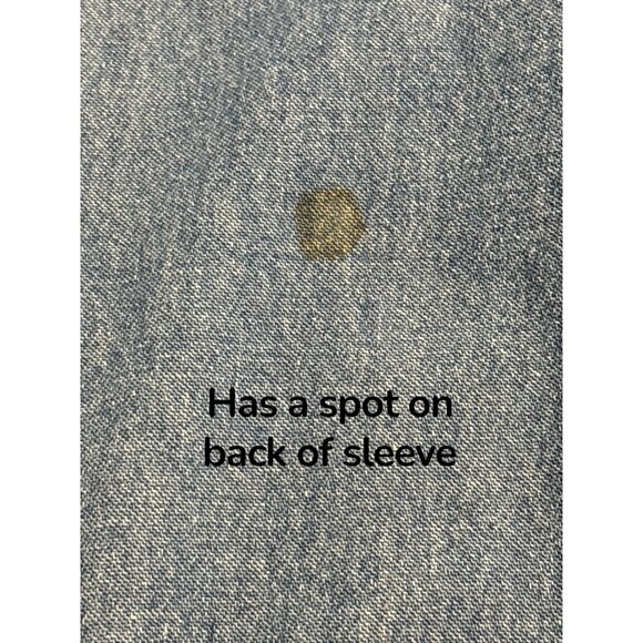 Vintage Quizz Again & Co. Denim Button-Up Shirt With Embroidered Plaid Scottie D - Picture 10 of 10